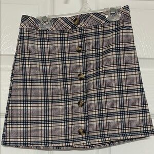 Wonder Nation Blue and White A-Line Mini Skirt